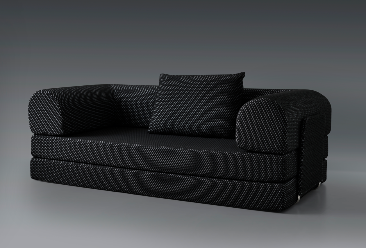Modern Phaf Sofa with plush fabric upholstery and sleek design, shown in a stylish living room setting.