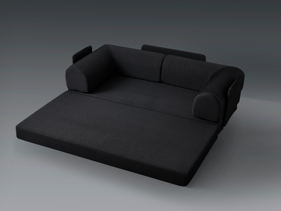 Modern Phaf sofa with plush fabric upholstery and sleek design, showcasing its comfortable seating and contemporary style.