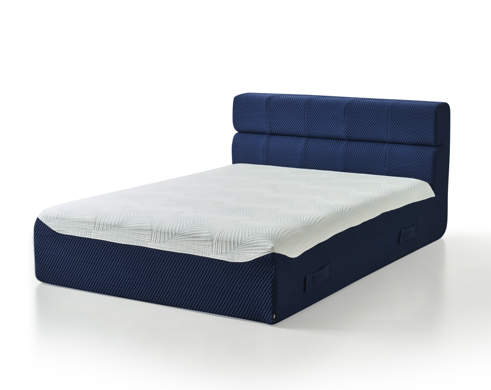Full size Phaf bed with wooden frame and headboard, showcasing a modern design for comfortable bedroom furniture.