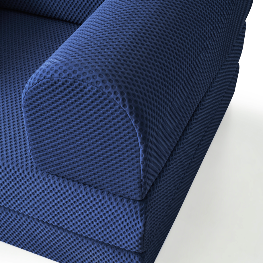 Blue Phaf Single Sofa with sleek design and comfortable seating, perfect for modern living rooms.