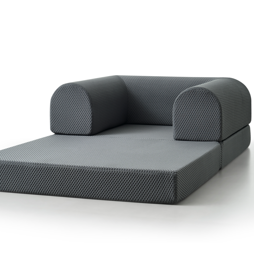 Gray Phaf Single Sofa with sleek modern design, showcasing plush upholstery and clean lines for comfortable seating.