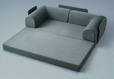 Gray Phaf sofa with plush cushions and sleek modern design, perfect for contemporary living rooms.