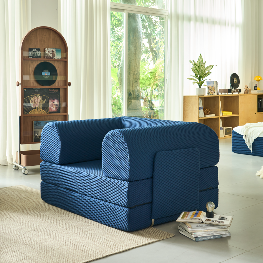 Screenshot of the Phaf Single Sofa showing its modern design, plush seating, and sleek upholstery in a stylish living room setting.