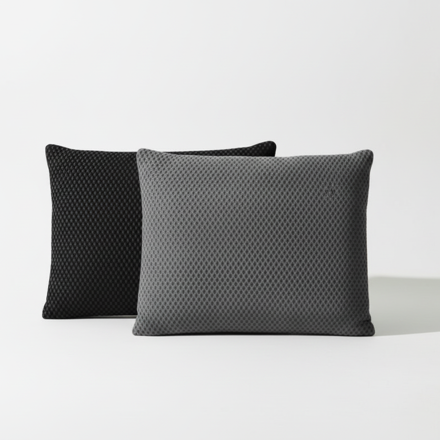 Two Phaf Cusheez pillows from the 2-pack, soft and comfortable pillows with plush fabric, ideal for relaxing or sleeping.