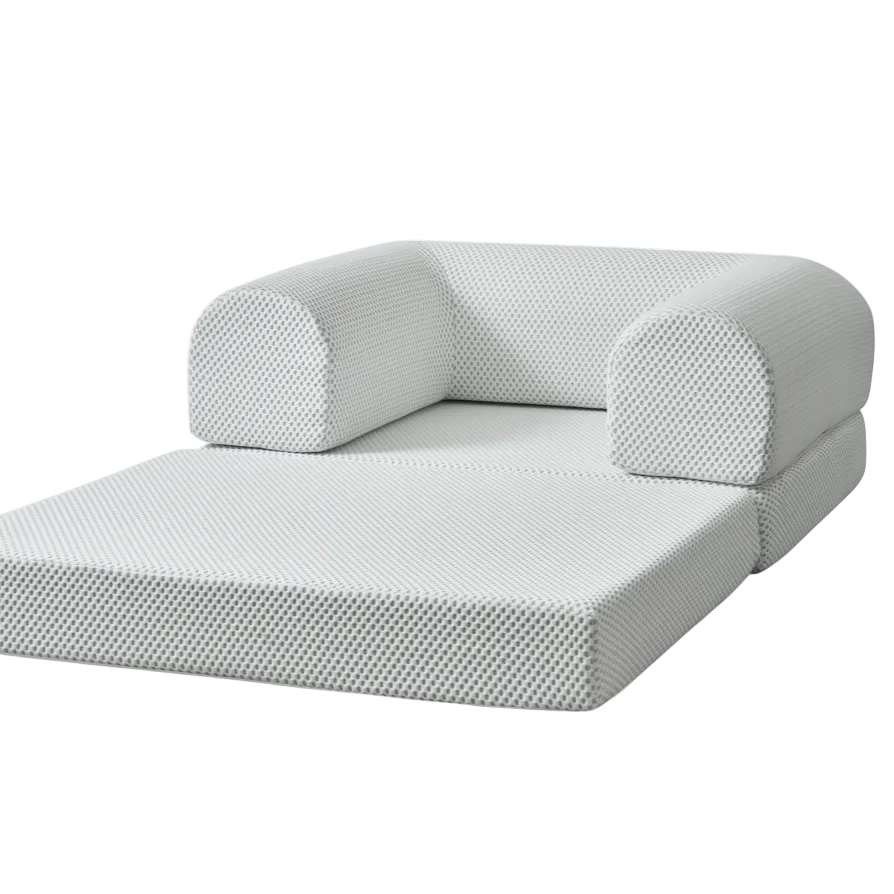 White Phaf Single Sofa with sleek, modern design, featuring a comfortable seat and backrest in a minimalist style.